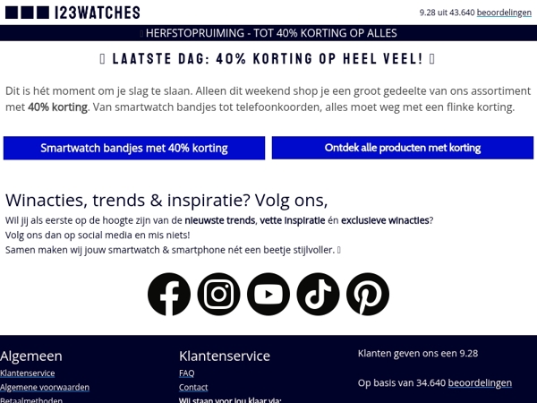 ⏰ Laatste dag: 40% korting op heel veel!