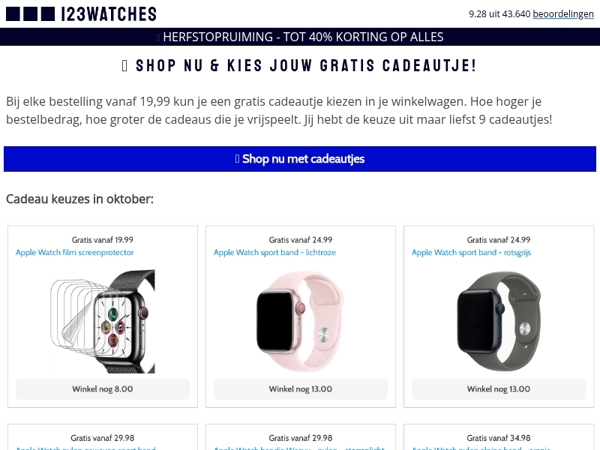 🎁 Shop nu & kies jouw gratis cadeautje!