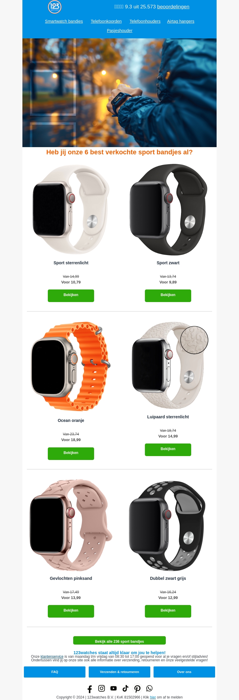 🚨 Tot 28% korting op Apple Watch sport bandjes! 😍 🚨 Tot 28% korting op Apple Watch sport bandjes! 😍