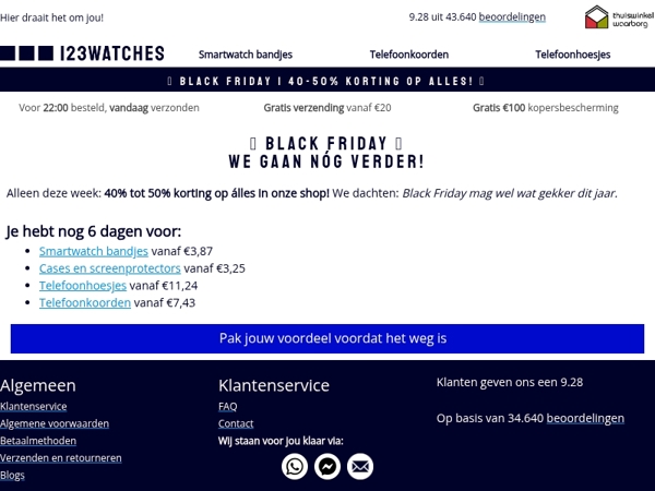 🚨 Black Friday gekte: 40–50% op ALLES - alleen deze week!