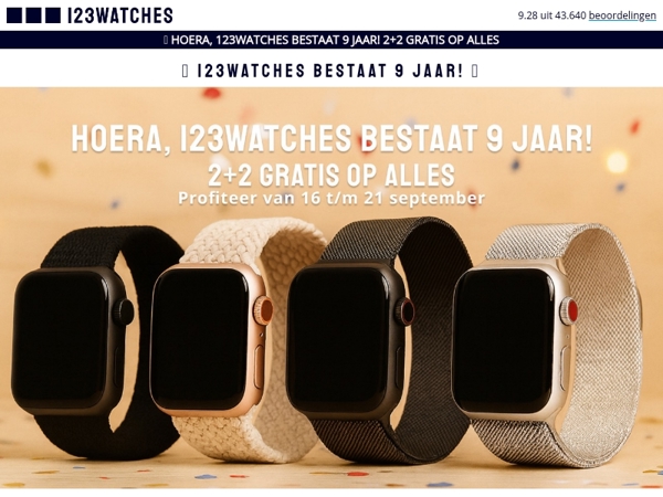 ⏰ Alleen vandaag nog, 2+2 gratis op alles!