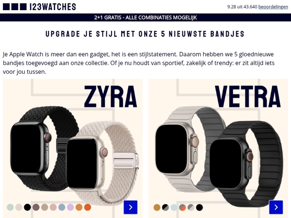 ✨ Ontdek onze 5 nieuwste Apple Watch bandjes!