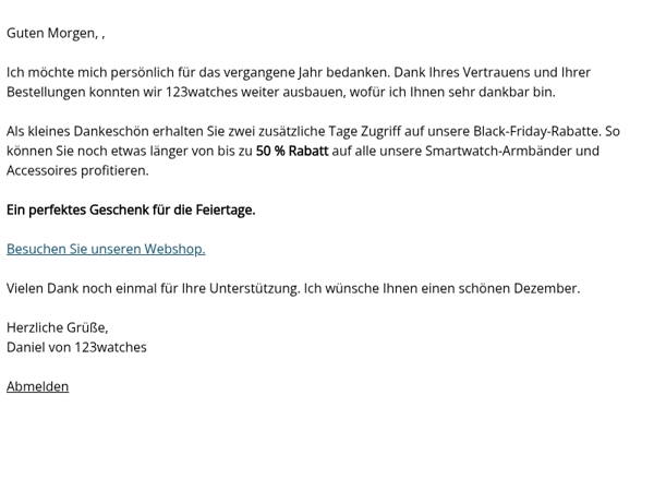 Ich habe eine kleine Überraschung für Sie, 