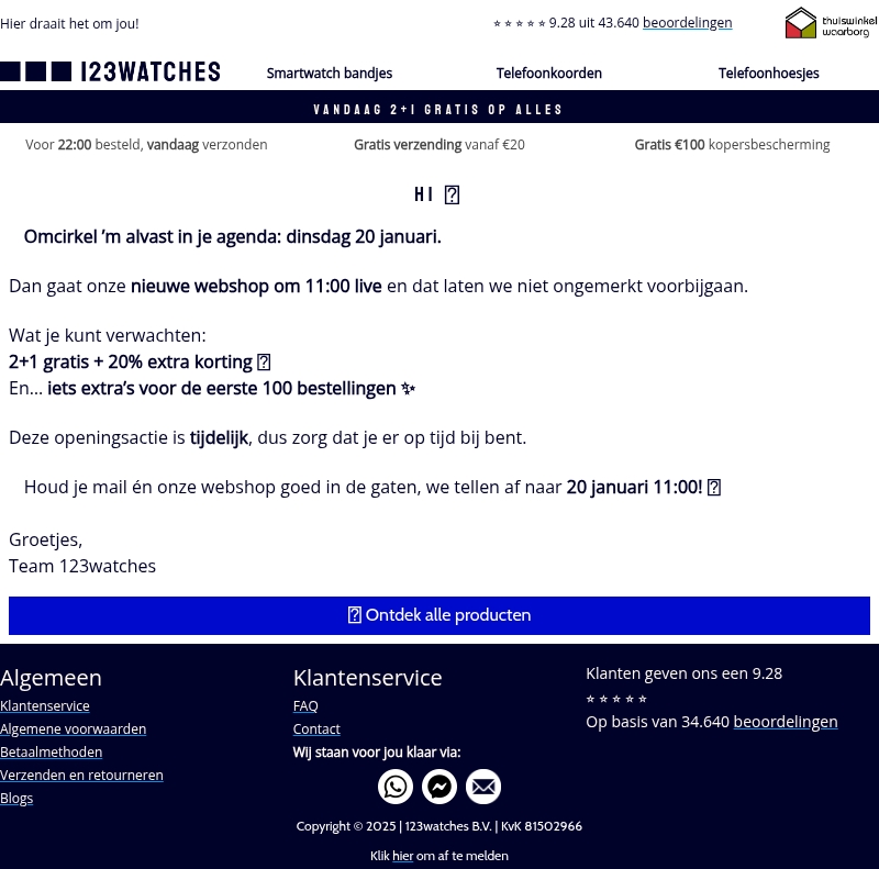 Omcirkel βm in je agenda: 20 januari π Omcirkel βm in je agenda: 20 januari π