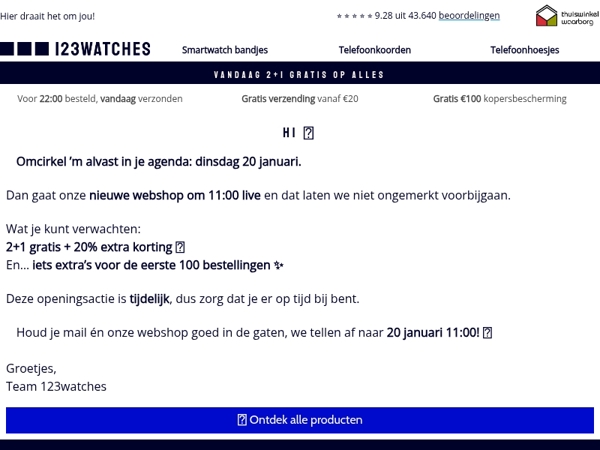 Omcirkel ‘m in je agenda: 20 januari 🎉