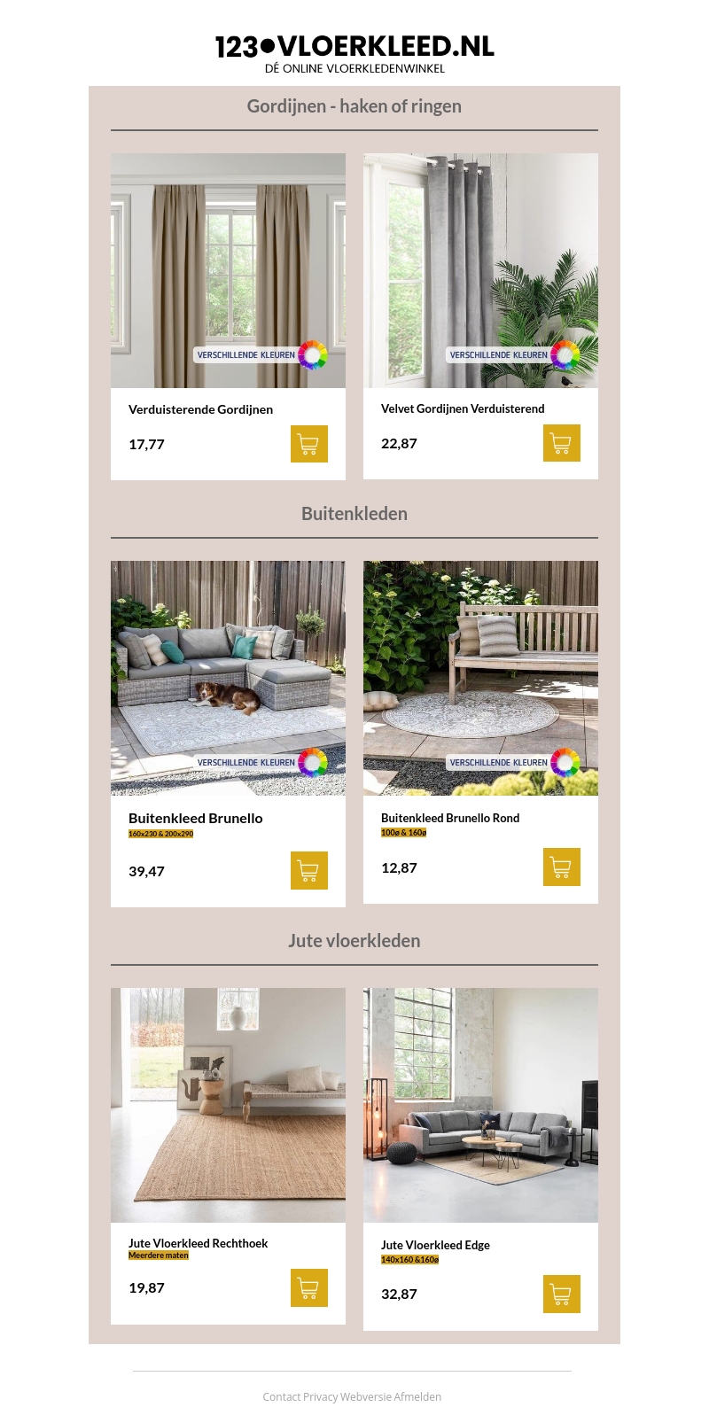 Onze weekenddeals voor jou Onze weekenddeals voor jou