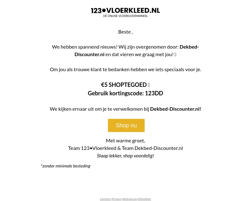 RE: Belangrijk bericht! RE: Belangrijk bericht!
