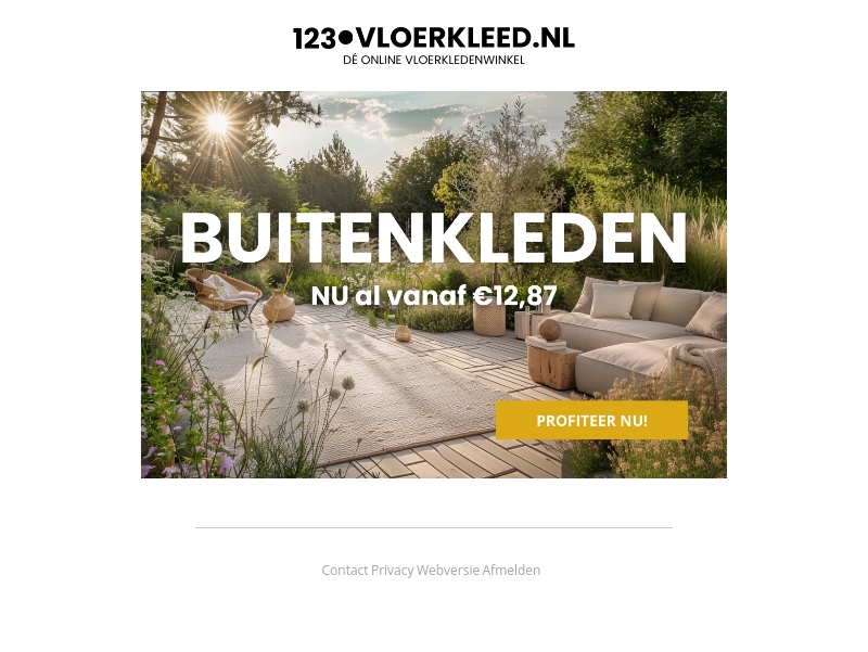 Scoor jouw buitenkleed vandaag! ☀️ Scoor jouw buitenkleed vandaag! ☀️