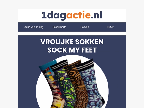 6 Paar vrolijke & grappige sokken voor maar €19,95!🧡⏰