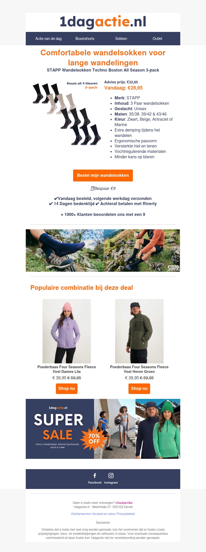 Klaar voor je volgende wandeling? STAPP wandelsokken 3-pack Klaar voor je volgende wandeling? STAPP wandelsokken 3-pack