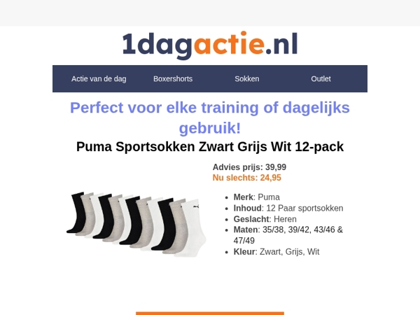 Alleen vandaag: Puma sportsokken 12 paar voor een scherpe prijs🔥