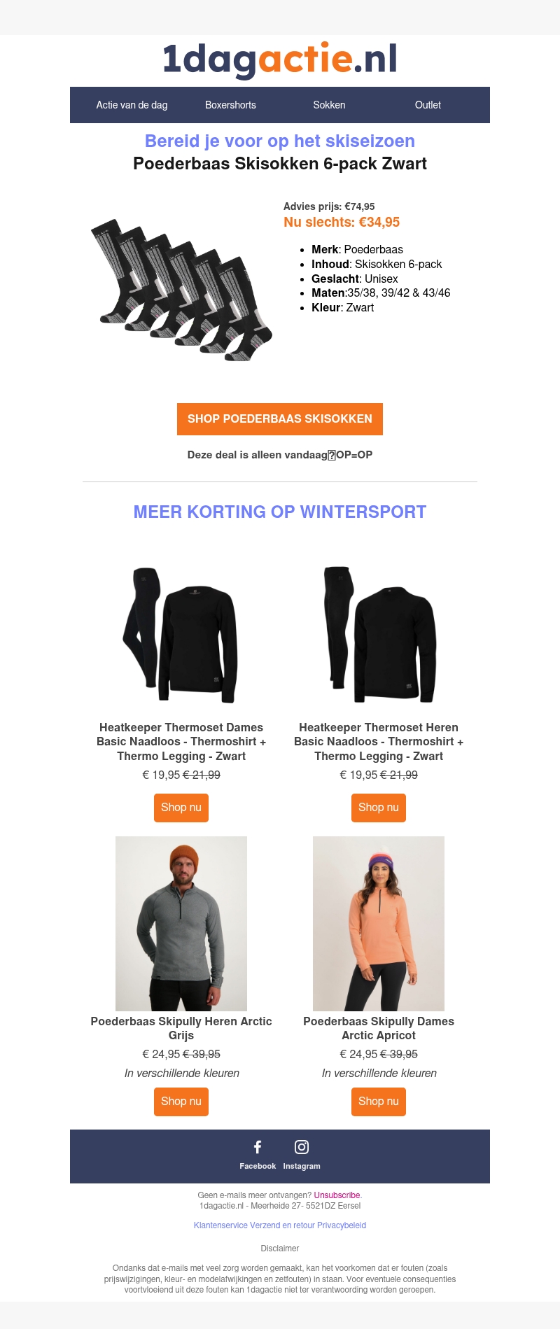 -53% op Poederbaas Skisokken 6-pack -53% op Poederbaas Skisokken 6-pack