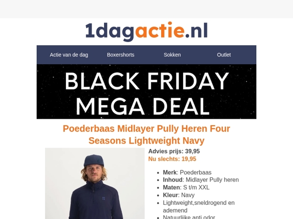 🔥Black Friday Deal: 50% korting op Poederbaas Skipully!