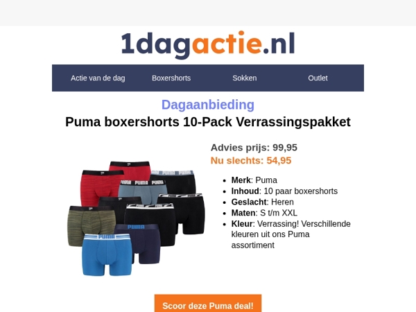 Scoor 10x Puma boxershorts met MEGA korting – alleen vandaag!⏰
