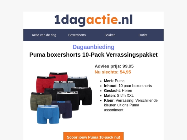 Scoor 10x Puma boxershorts met MEGA korting – alleen vandaag!⏰