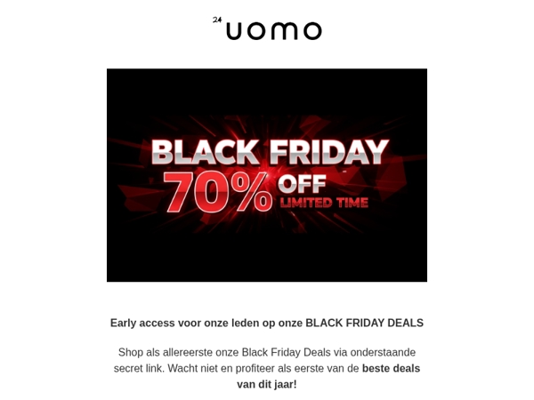 🚨EARLY ACCESS: BLACK FRIDAY IS NU LIVE!🚨
