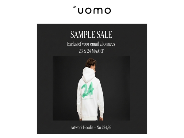 🔥 Exclusieve Sample Sale – Tot 70% korting