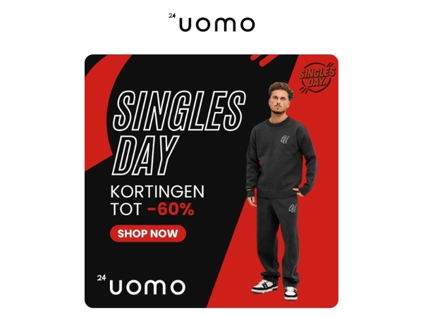 🔥SINGLES DAY IS LIVE - TOT 60% KORTING!🔥