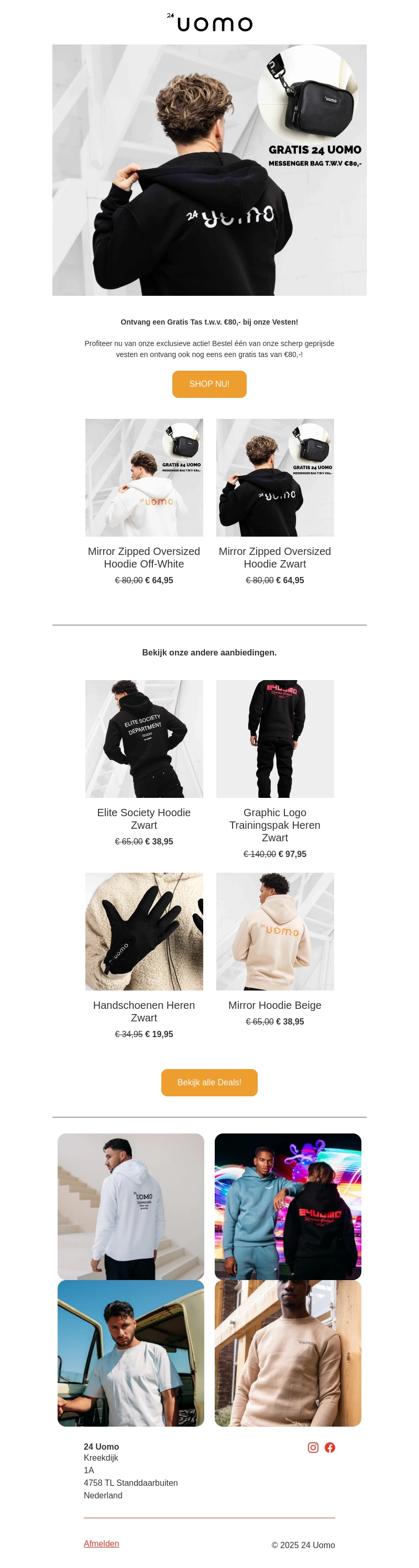 GRATIS Tas! Bij aankoop van een vest. GRATIS Tas! Bij aankoop van een vest.