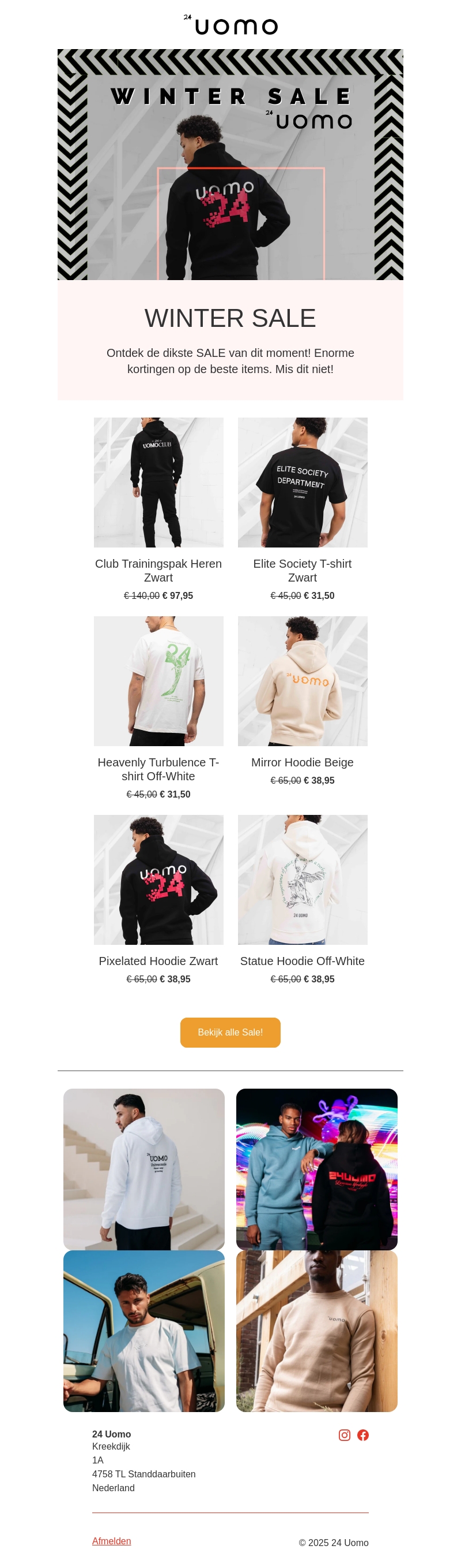 Winter SALE bij 24 Uomo! Winter SALE bij 24 Uomo!