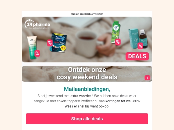 Goeiemorgen, scoor deals tot -60% korting!☕