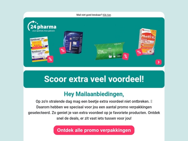Mailaanbiedingen, tot 47% korting op promo verpakkingen! 🤩