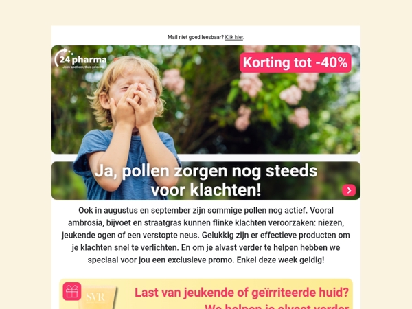 ✅Ja, pollen kunnen je nog steeds lastigvallen!