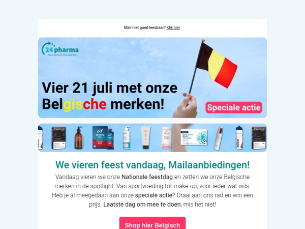 Mailaanbiedingen, shop Belgisch vandaag 🖤💛❤️