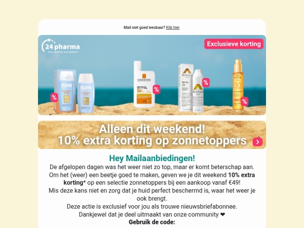 10% extra korting, speciaal voor jou! 🤩