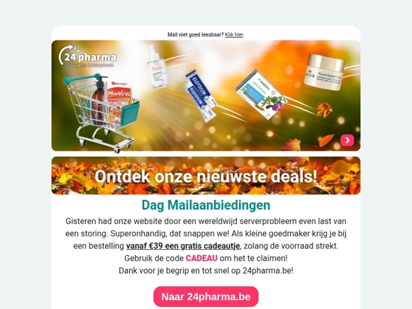 Gratis cadeautje bij jouw bestelling 🎁