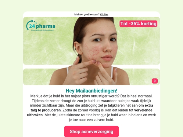 Help! Acne break-out 🚨tot -35% korting