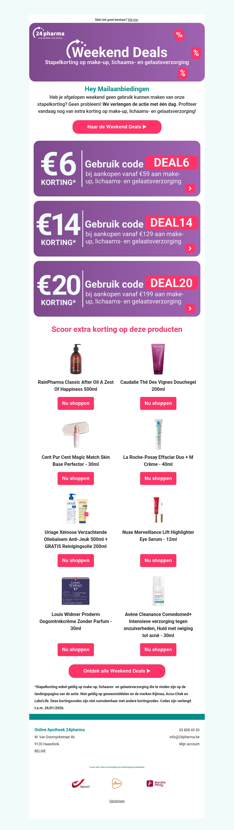 Met een dag verlengd: tot €20 korting te scoren!🚨 Met een dag verlengd: tot €20 korting te scoren!🚨