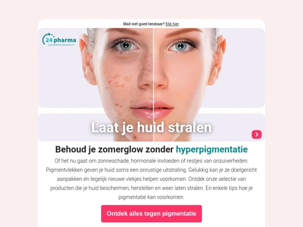 Dag pigmentvlekken, hallo egale huid ✨