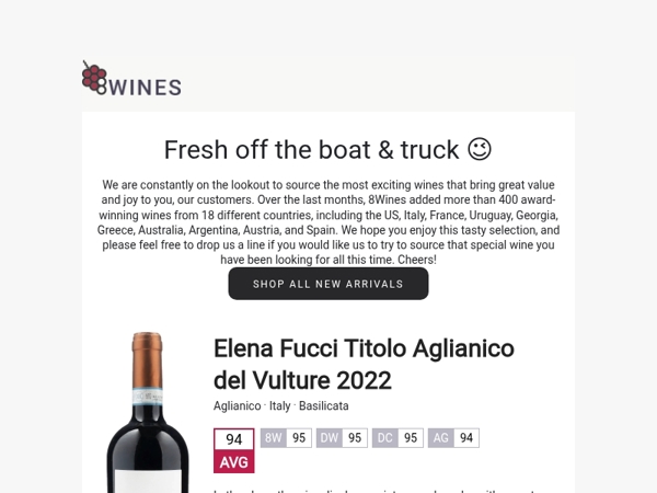 🍷New Wine Arrivals 💥