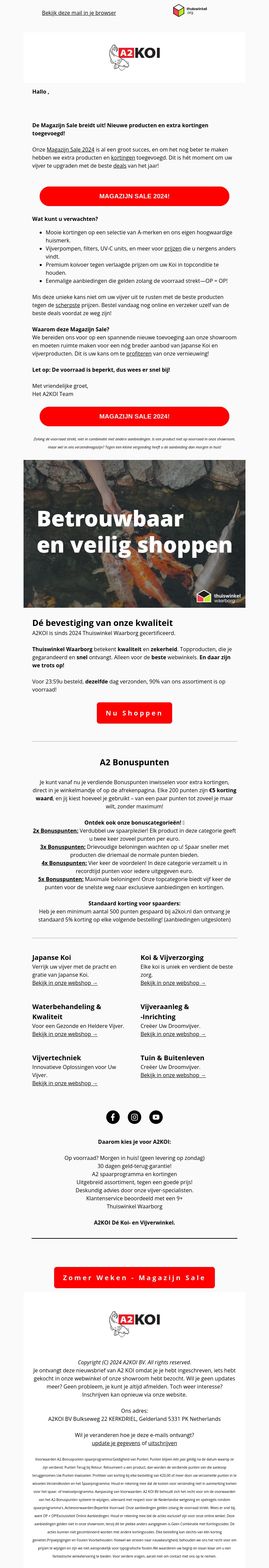 π₯ MAGAZIJN SALE 2024! - Nieuwe producten toegevoegd, ExTra Korting! π₯ MAGAZIJN SALE 2024! - Nieuwe producten toegevoegd, ExTra Korting!