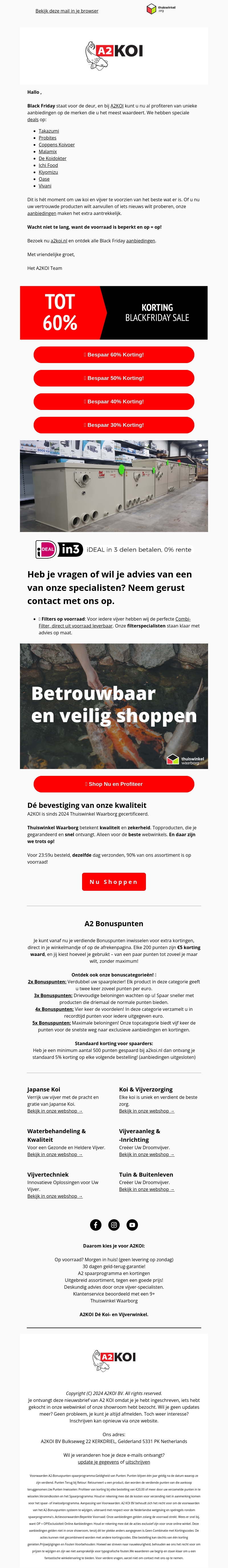 Mis Niet: Exclusieve Black Friday Deals op Uw Favoriete Koi-Merken! Mis Niet: Exclusieve Black Friday Deals op Uw Favoriete Koi-Merken!