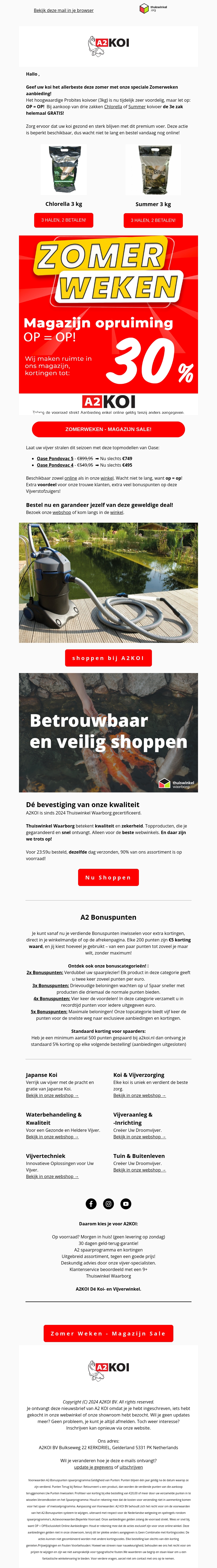 Zomerweken: Koop 3 Zakken Probites, 3e Zak GRATIS π - Mis het niet! (Summer of Chlorella) Zomerweken: Koop 3 Zakken Probites, 3e Zak GRATIS π - Mis het niet! (Summer of Chlorella)