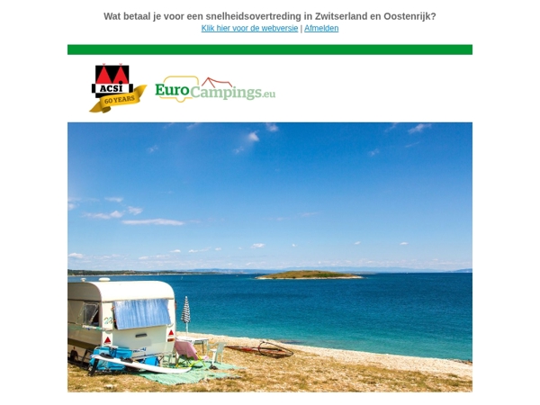 Vind je favoriete strandcamping voor 2026