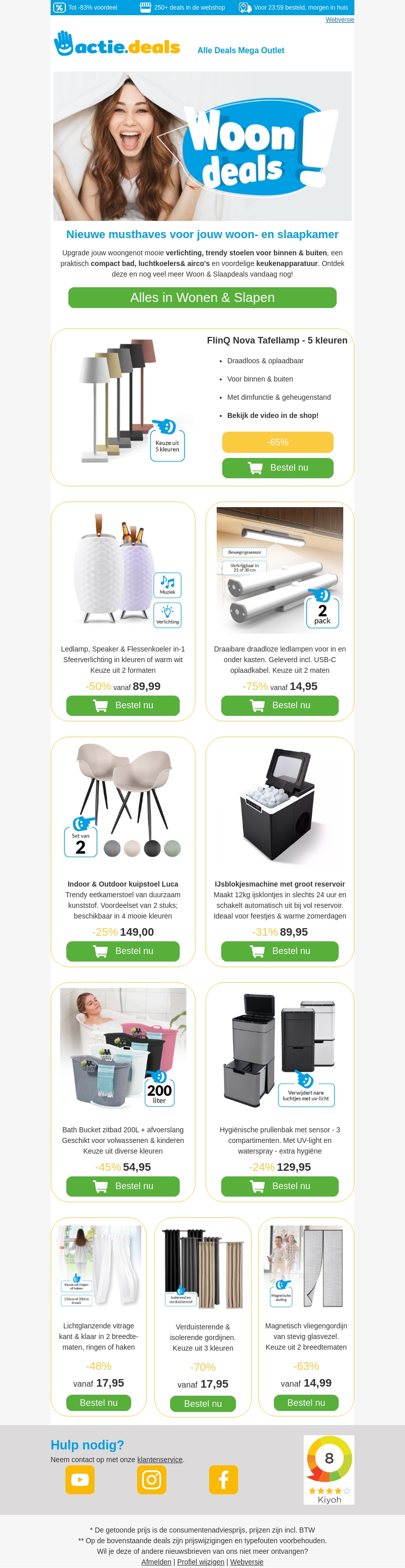 đ Bekijk onze voordelige Woon & Slaapdeals!đī¸ | Gordijnen | Bath Bucket | IJsblokjesmachine đ Bekijk onze voordelige Woon & Slaapdeals!đī¸ | Gordijnen | Bath Bucket | IJsblokjesmachine