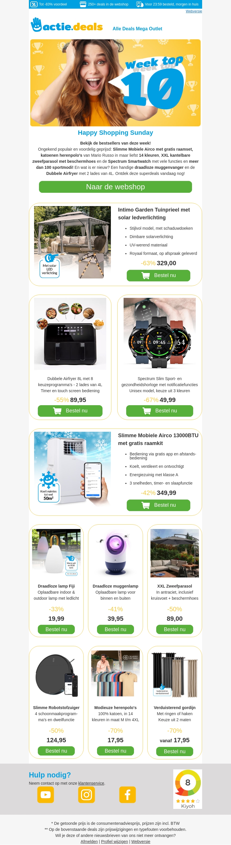 🏆 De Week Top 10 is bekend 🏆 | Muggenvanger - Robotstofzuiger - Tafellamp 🏆 De Week Top 10 is bekend 🏆 | Muggenvanger - Robotstofzuiger - Tafellamp