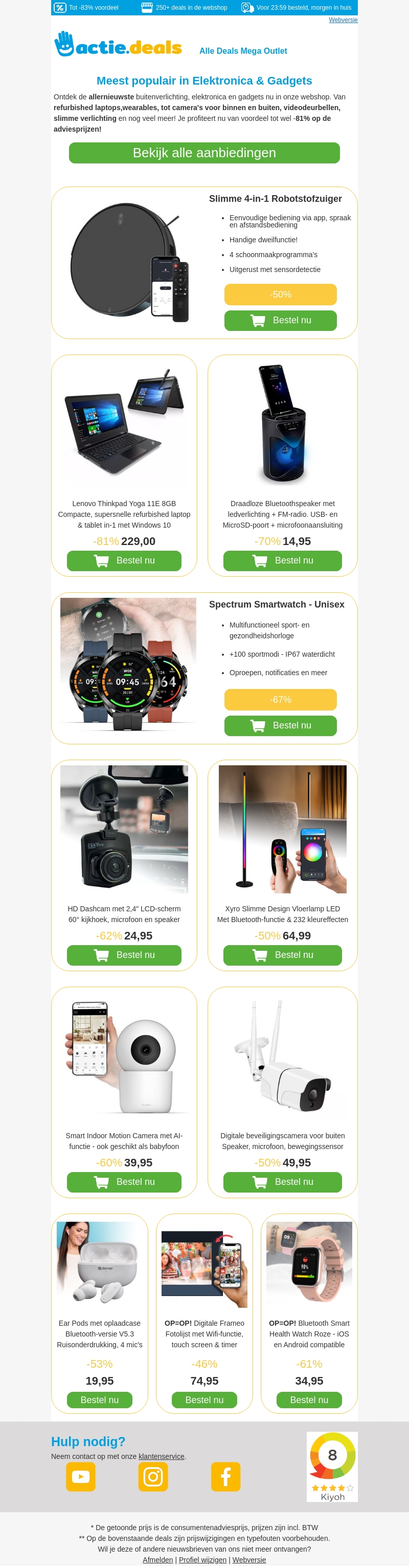 💡 Gadgets & Elektronica Aanbiedingen🔌 | tot -81% voordeel 💡 Gadgets & Elektronica Aanbiedingen🔌 | tot -81% voordeel