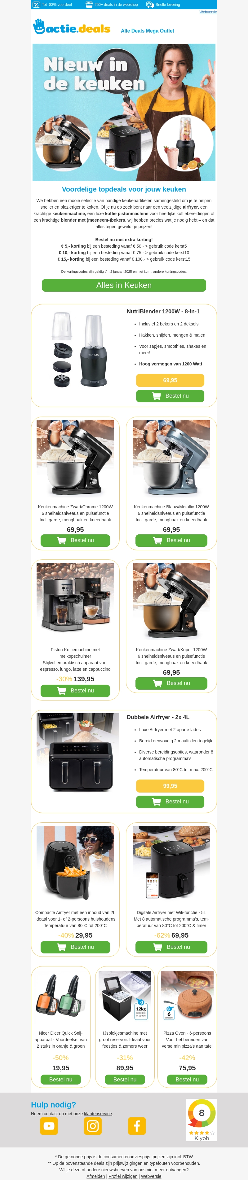 π¨βπ³ Lekker Γ©n voordelig koken? Wij hebben de beste deals: tot -85% voordeel! π¨βπ³ Lekker Γ©n voordelig koken? Wij hebben de beste deals: tot -85% voordeel!