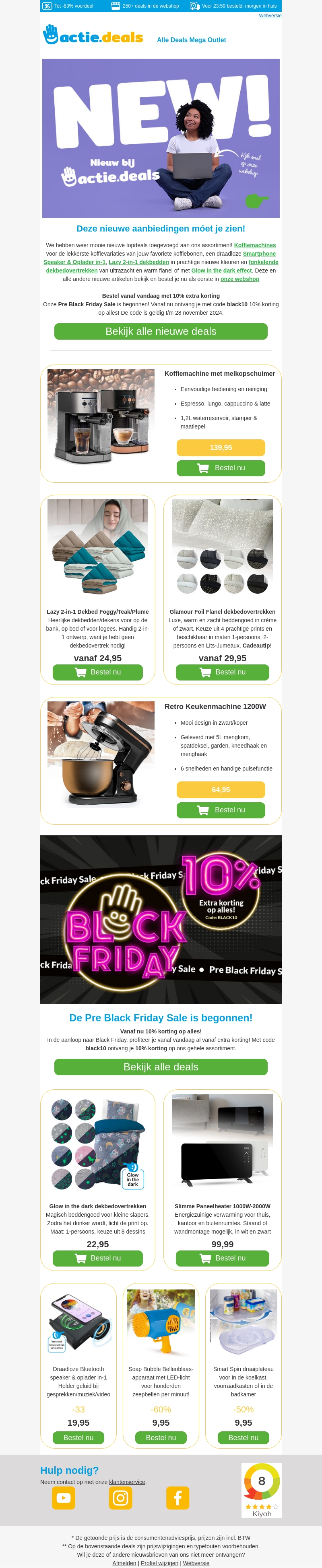 ⭐ Nieuw! ⭐ Koffiemachines | Smartphone Speaker & Oplader | Dekbedovertrekken Flanel en meer! ⭐ Nieuw! ⭐ Koffiemachines | Smartphone Speaker & Oplader | Dekbedovertrekken Flanel en meer!