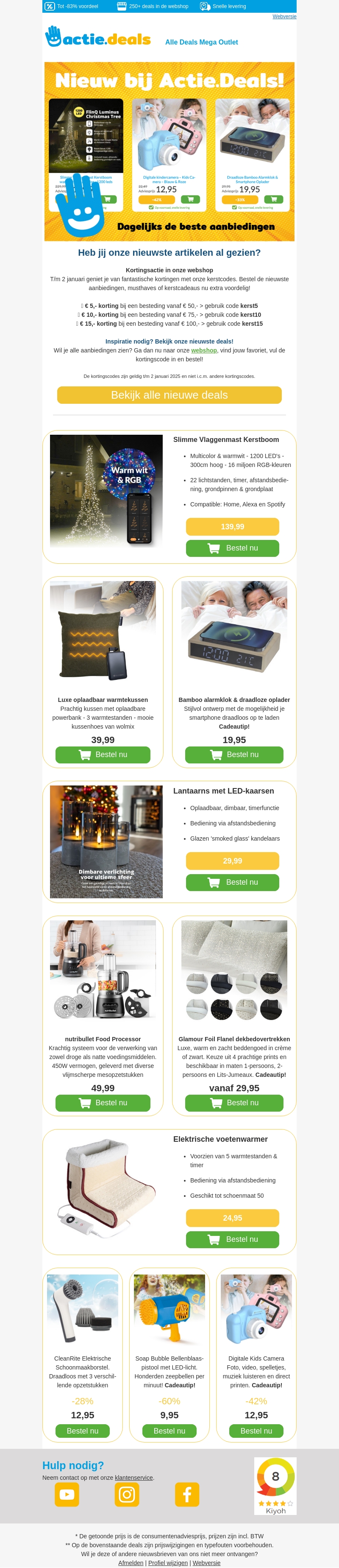 ⭐ Nieuw! ⭐ Oplaadbare Windlichten | Kids Camera | Food Processor | Voetenwarmer en meer ⭐ Nieuw! ⭐ Oplaadbare Windlichten | Kids Camera | Food Processor | Voetenwarmer en meer