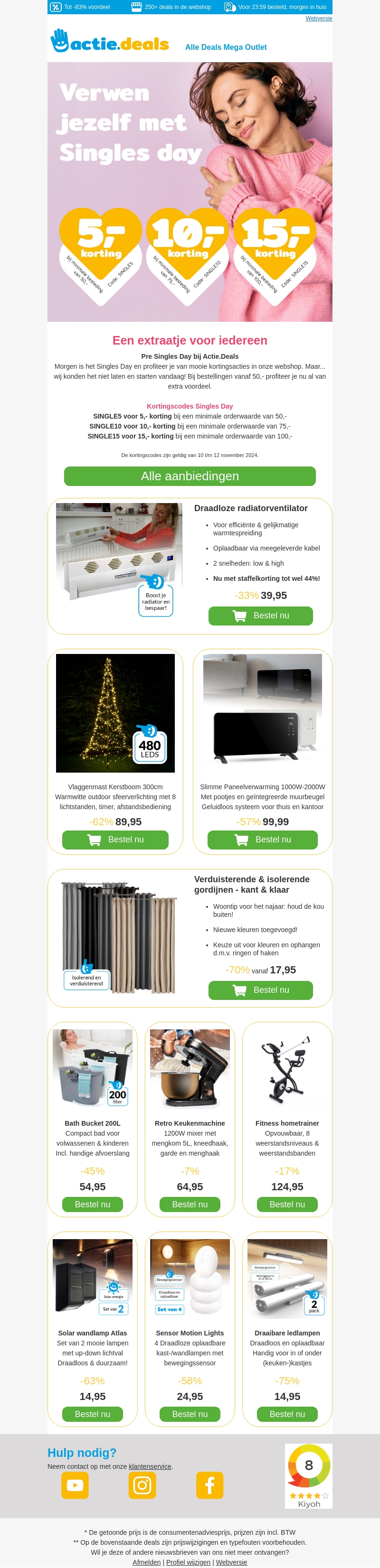 🩷 Pre Singles Day Sale 🩷 10 Topdeals voor jou! 🩷 Pre Singles Day Sale 🩷 10 Topdeals voor jou!