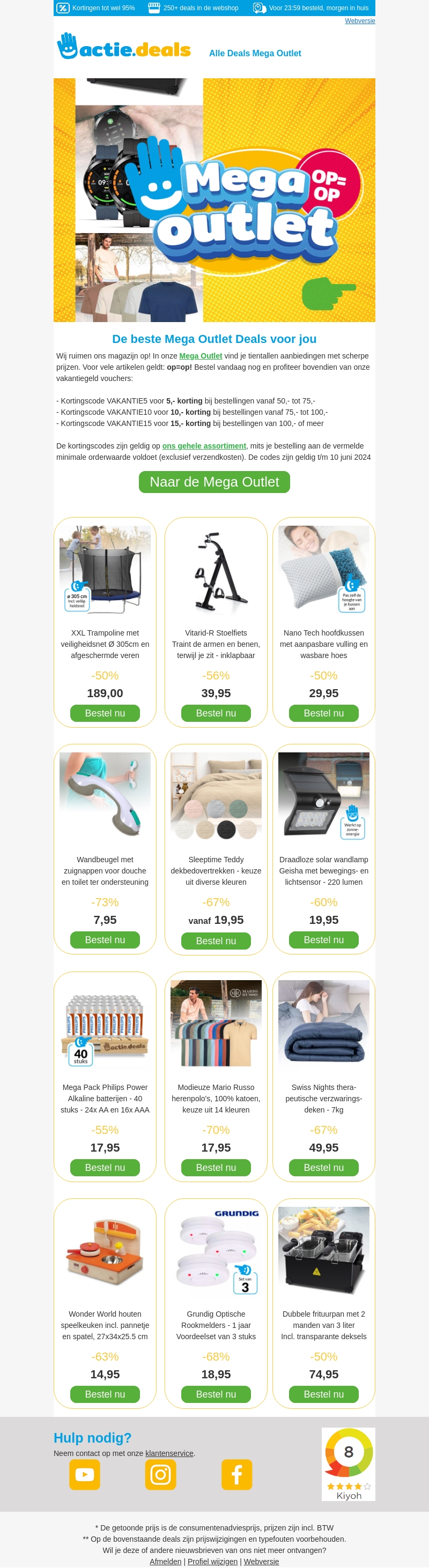 🔥 Selectie van de beste Outlet Deals 🔥 🔥 Selectie van de beste Outlet Deals 🔥