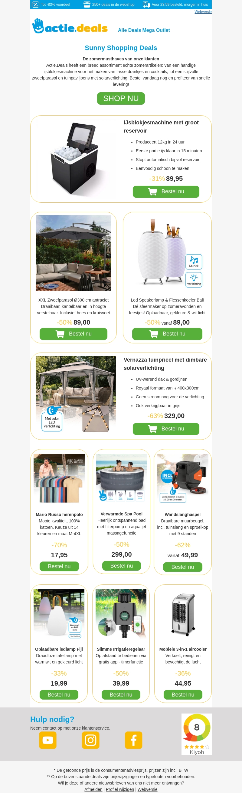 ☀️ Zomer Top 10 | Voordelige prijzen & snelle levering ☀️ ☀️ Zomer Top 10 | Voordelige prijzen & snelle levering ☀️