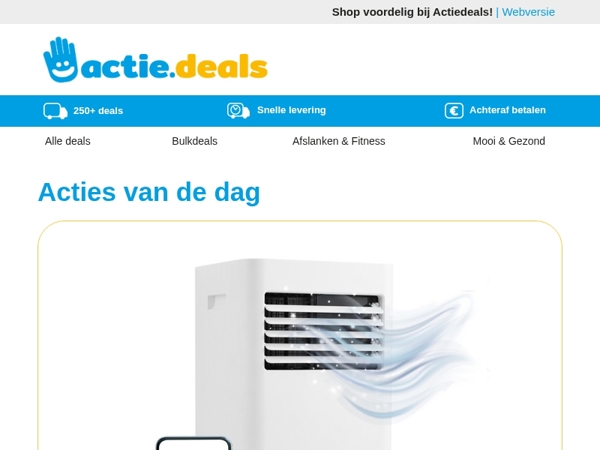 Verrijdbare Airco 7000BTU | Mini Wasmachine | Luxe Vitrage | All-in-one Soundbar | Slimme Indoor Motion Camera