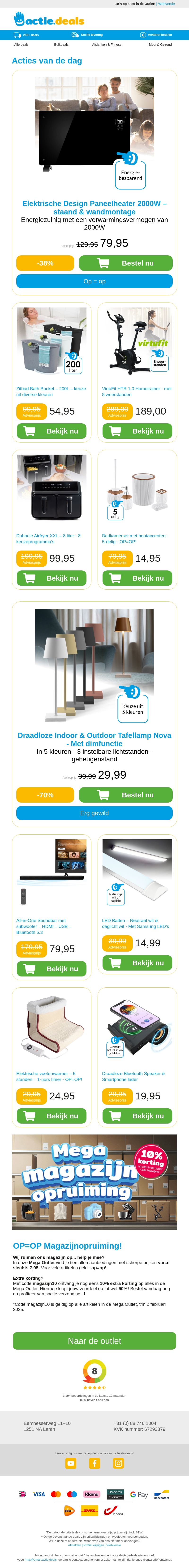 Zuinige paneelheater | Bath Bucket | Hometrainer | Dubbele Airfryer | Badkamerset Zuinige paneelheater | Bath Bucket | Hometrainer | Dubbele Airfryer | Badkamerset