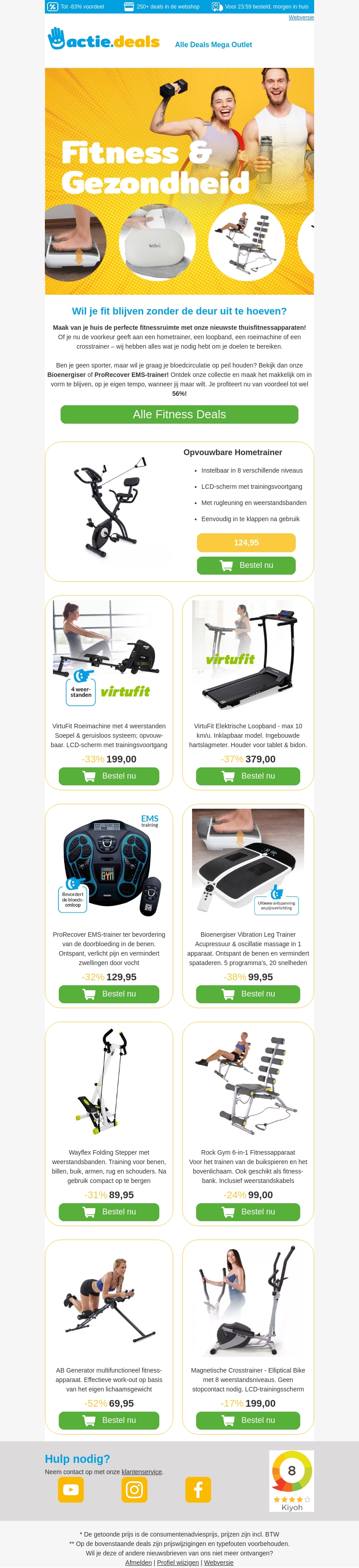 🏋️ Topdeals voor thuissporters 🏃 | tot 56% voordeel! 🏋️ Topdeals voor thuissporters 🏃 | tot 56% voordeel!